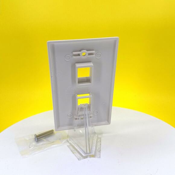 Steren 310-202 2-Cavity Ivory Keystone Plate Wall Plate (10-Pack) - Picture 14 of 16